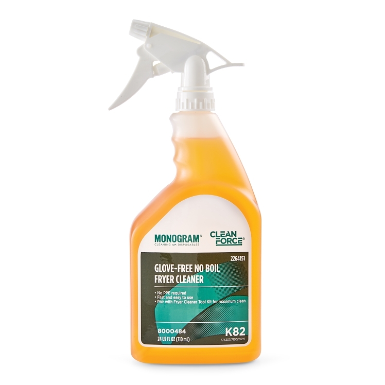 MONOGRAM / CLEAN FORCE CLEANER, FRYER K82 LIQUID SPRAY
