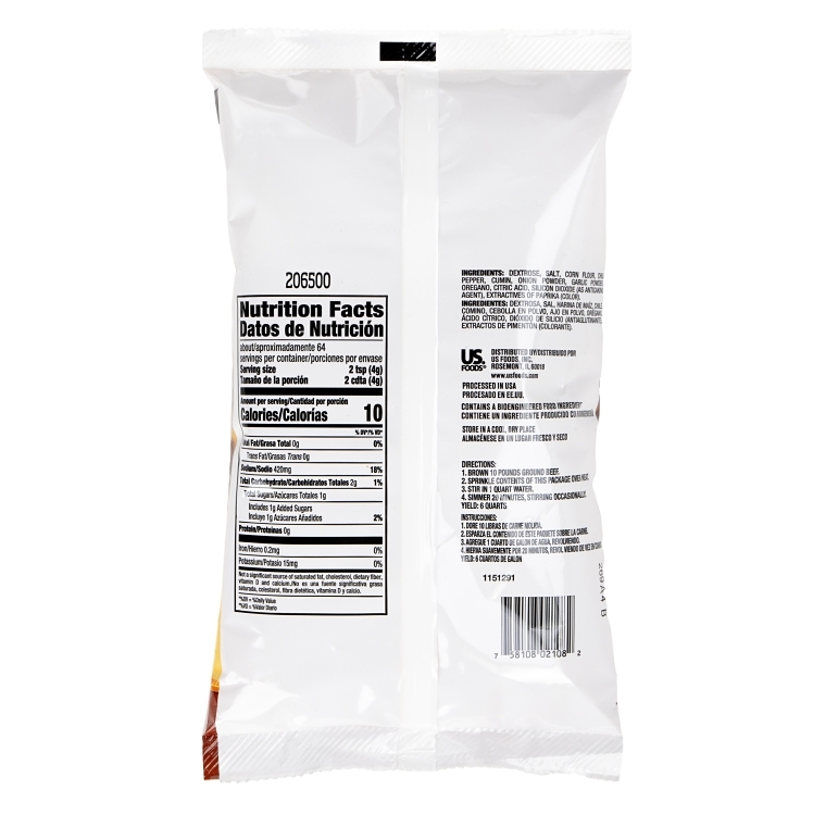 DEL PASADO TACO POWDER BAG SHELF SEASONING