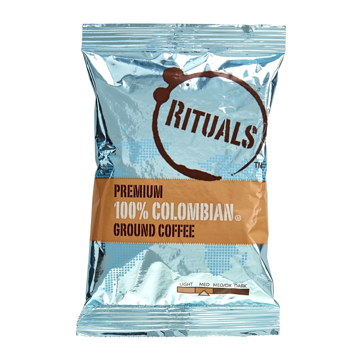 RITUALS COFFEE, GROUND 100% COLOMBIAN FOIL
