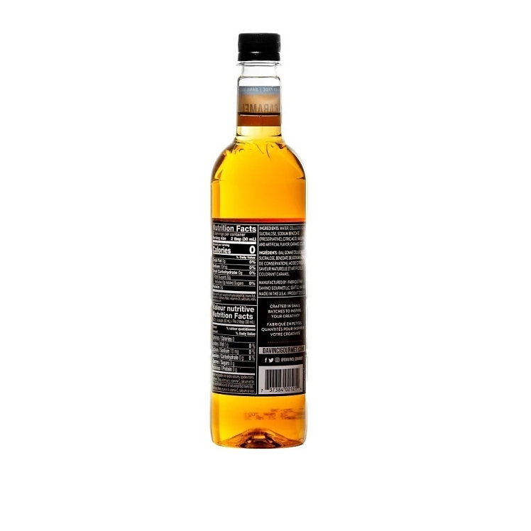 DA VINCI SUGAR FREE CARAMEL SYRUP