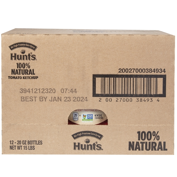 HUNTS 100% NATURAL BEST EVER KETCHUP