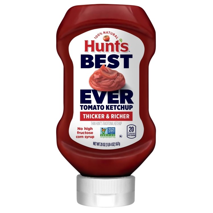 HUNTS 100% NATURAL BEST EVER KETCHUP