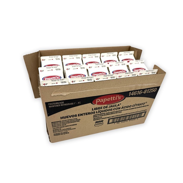 PAPETTI'S CAGE FREE LIQUID WHOLE EGGS