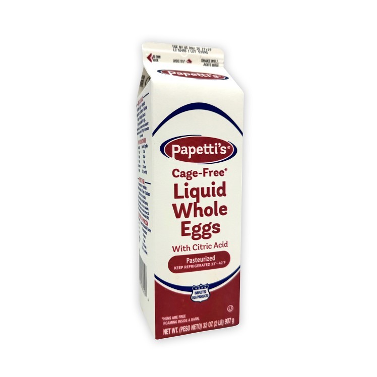 PAPETTI'S CAGE FREE LIQUID WHOLE EGGS