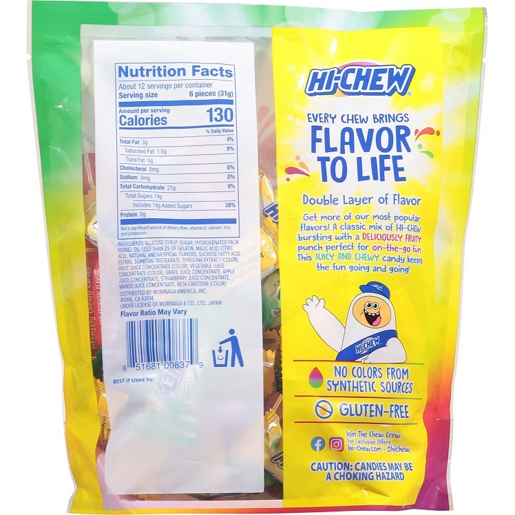 HI-CHEW ORIGINAL MIX 12.7 OZ STAND UP BAG