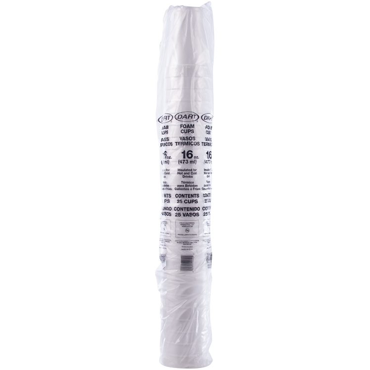 DART FOAM CUPS 16 OZ