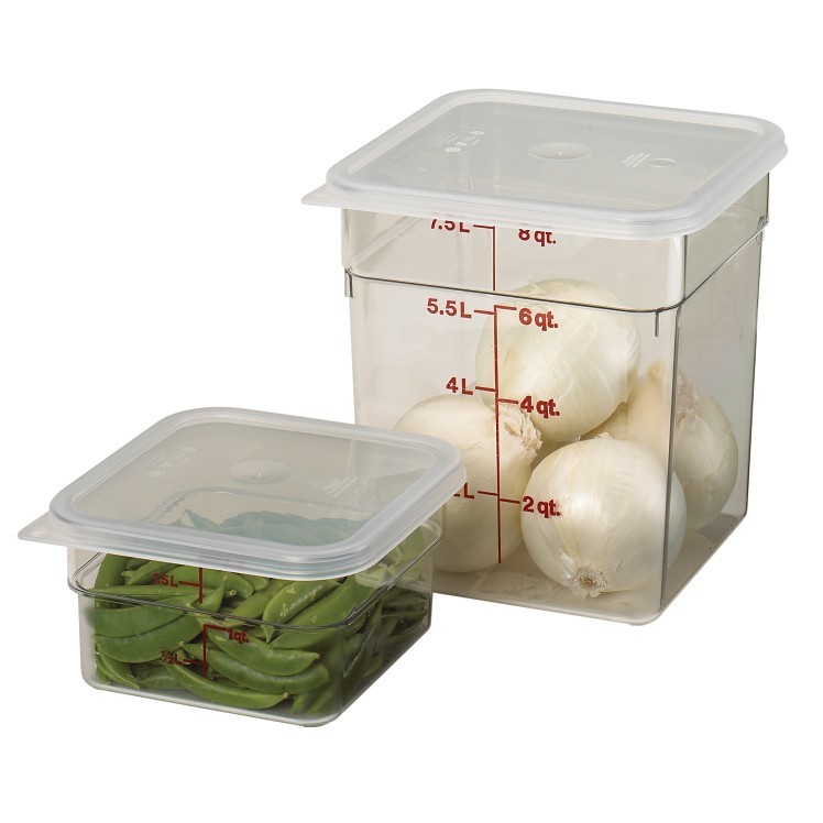 CAMBRO CONTAINER SQUARE CLEAR 8 QUART