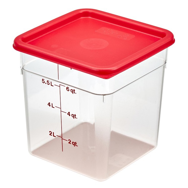 CAMBRO CONTAINER SQUARE CLEAR 8 QUART