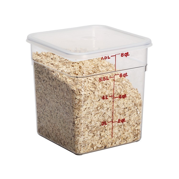 CAMBRO CONTAINER SQUARE CLEAR 8 QUART