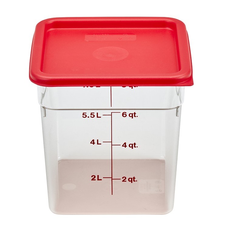 CAMBRO CONTAINER SQUARE CLEAR 8 QUART