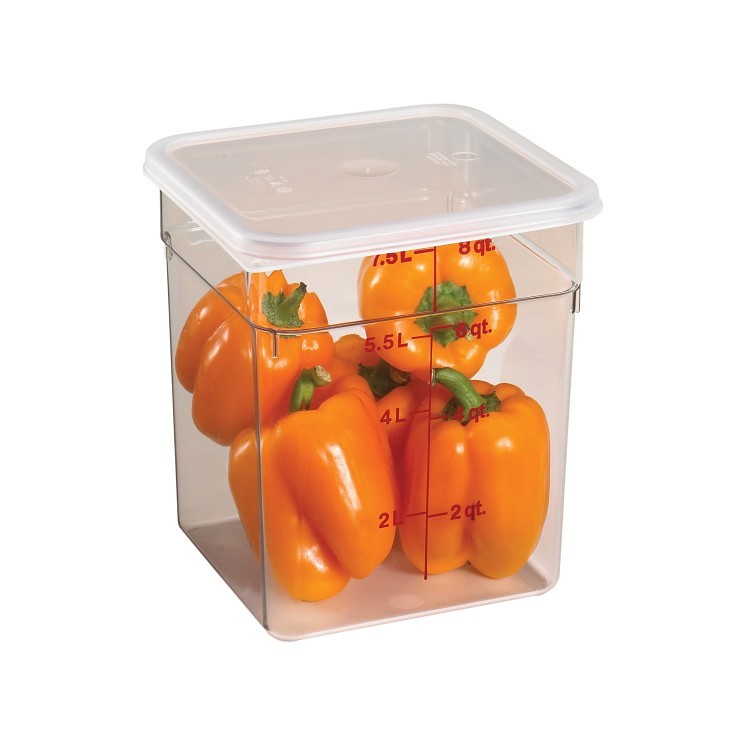 CAMBRO CONTAINER SQUARE CLEAR 8 QUART