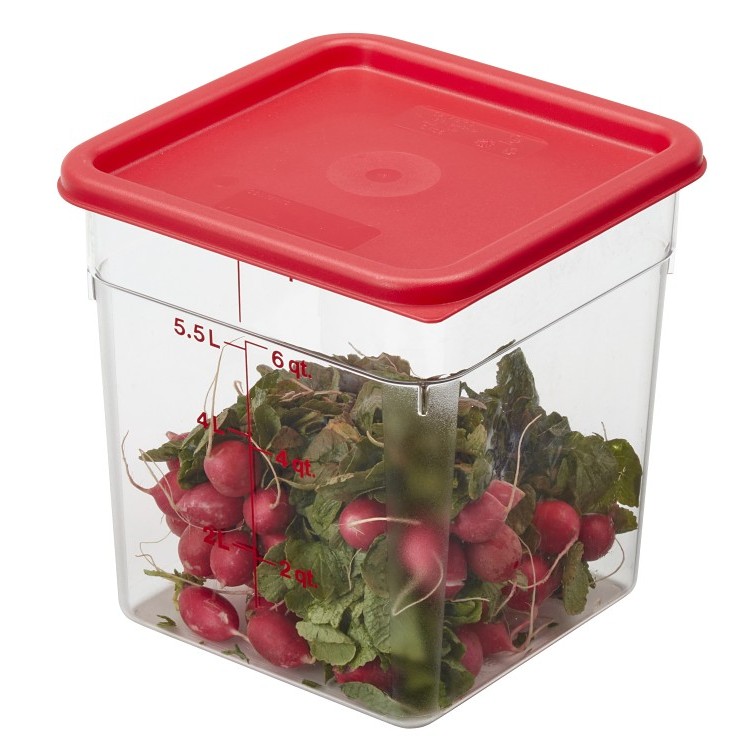 CAMBRO CONTAINER SQUARE CLEAR 8 QUART