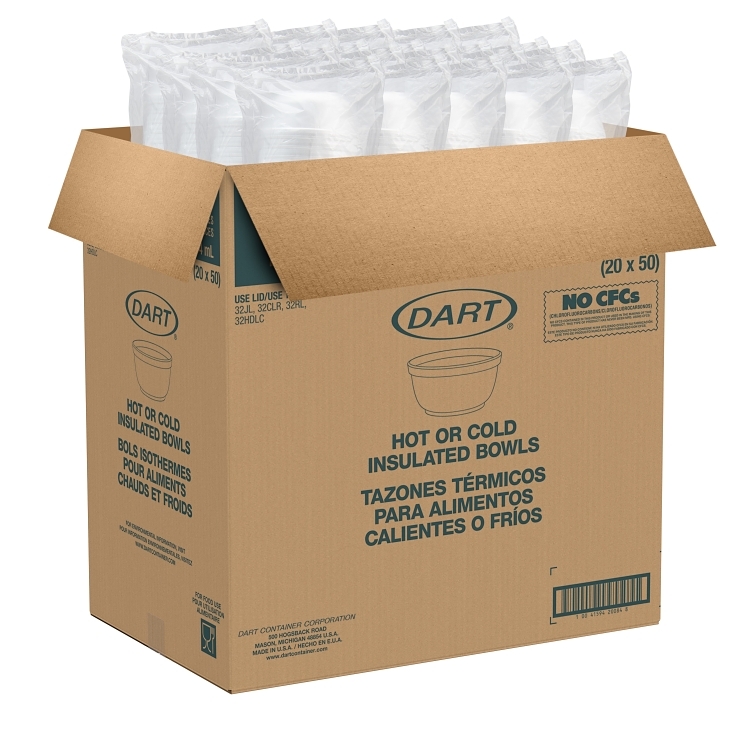 DART WHITE 12 OZ FOAM BOWL