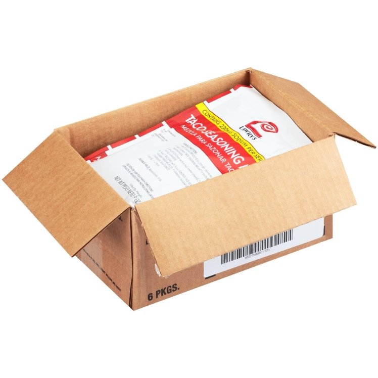 LAWRY'S SEASONING TACO FOIL PACKET SHELF