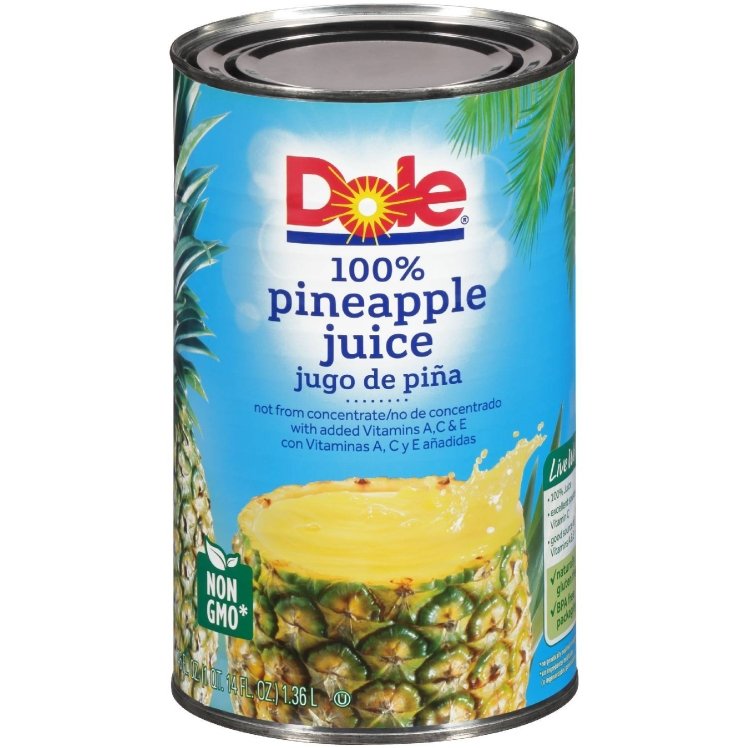DOLE PACKAGED PINEAPPLE JUICE