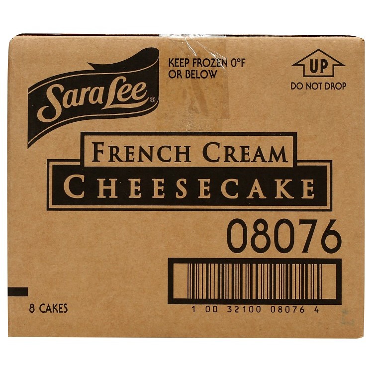 SARA LEE CHEESECAKE FRENCH CREAM 10 INCHES UNSLICED