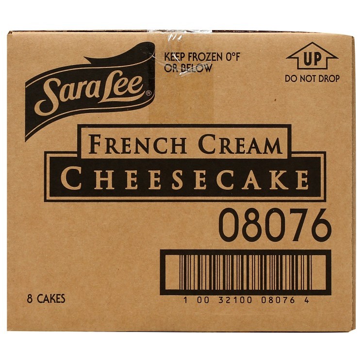 SARA LEE CHEESECAKE FRENCH CREAM 10 INCHES UNSLICED