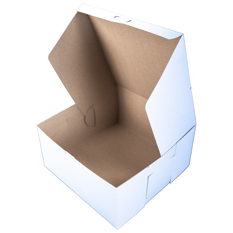 SOUTHERN CHAMPION TRAY WHITE CARDBOARD BAKERY BOX 10X10X5