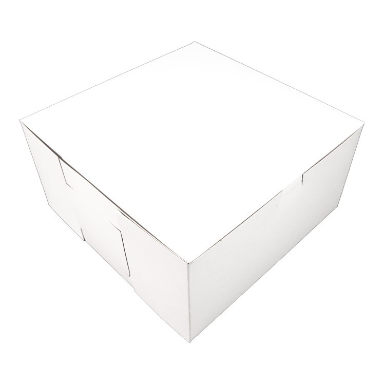 SOUTHERN CHAMPION TRAY WHITE CARDBOARD BAKERY BOX 10X10X5
