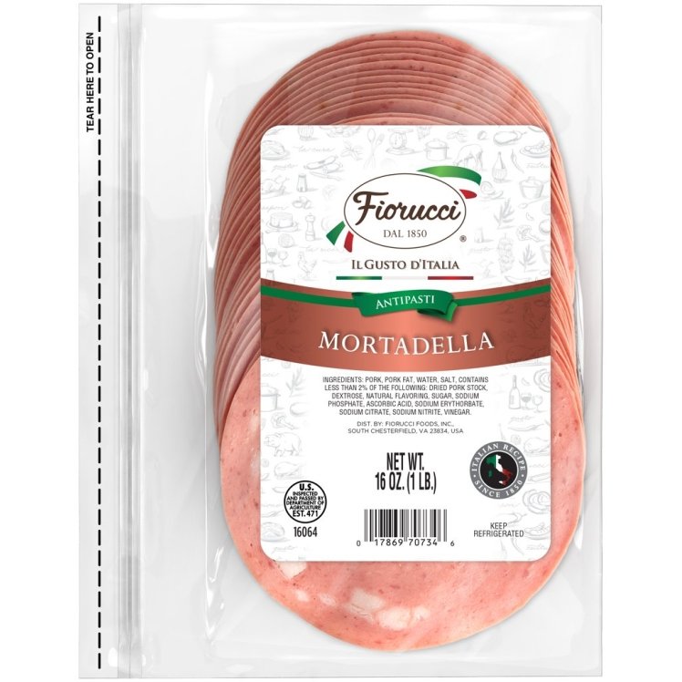FIORUCCI FOODS MORTADELLA SLICED