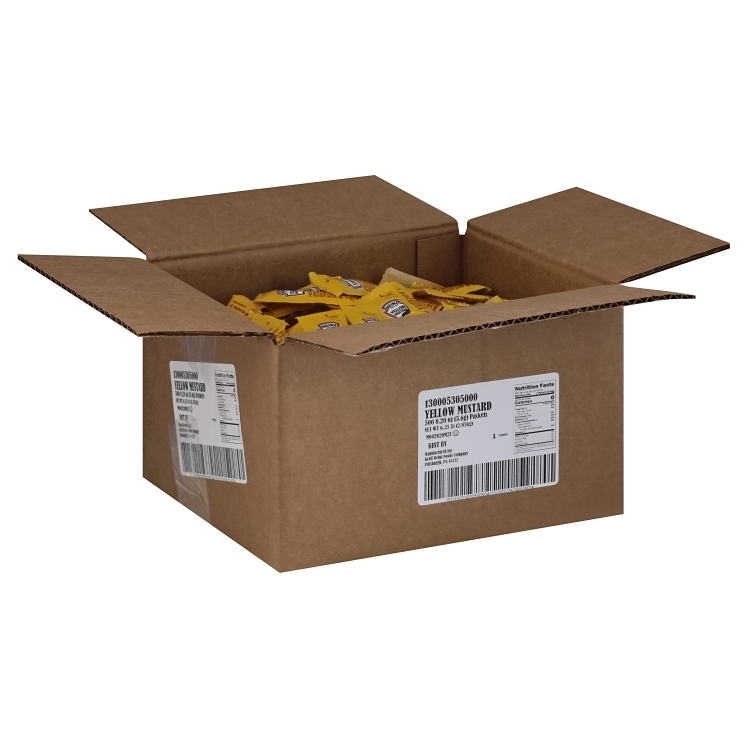 HEINZ MUSTARD YELLOW SINGLE SERVE POUCH