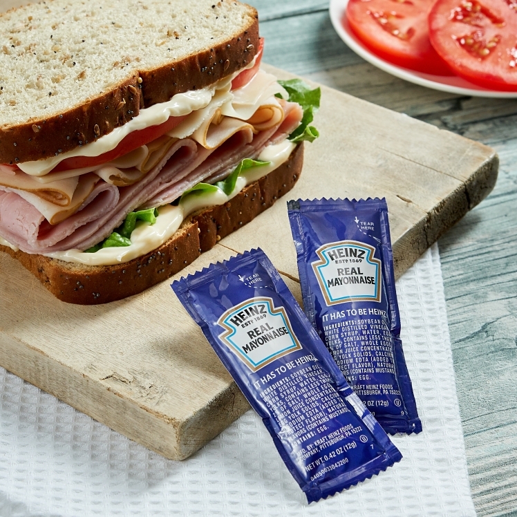 HEINZ SINGLE SERVE MAYONNAISE POUCH