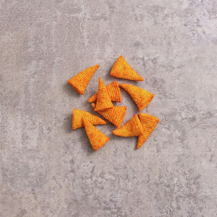BUGLES CHIP CORN NACHO CHEESE SNACK BAG