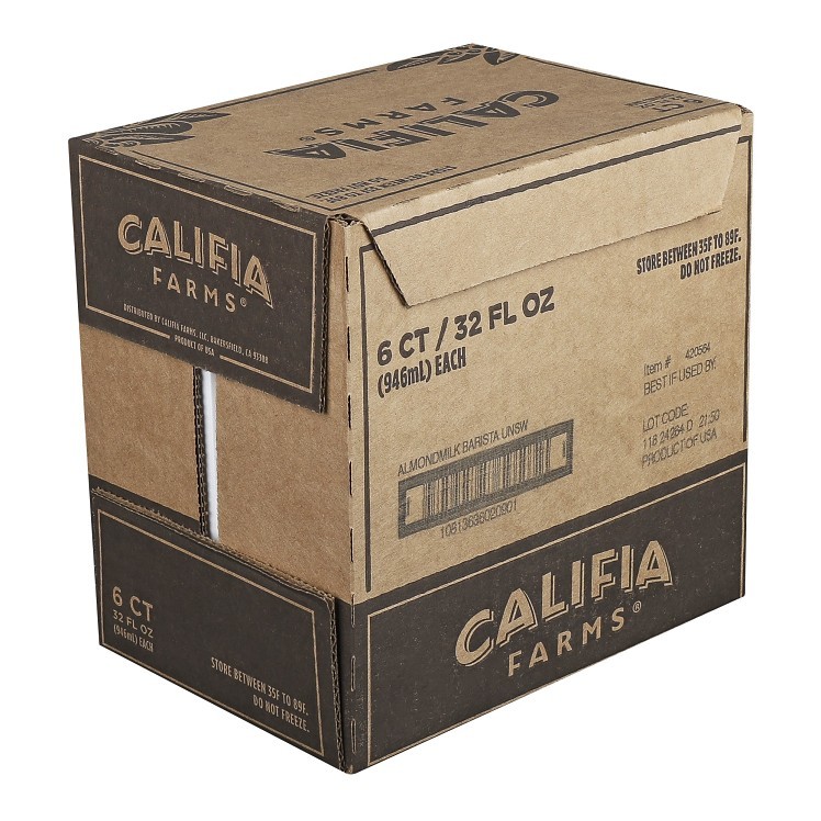 CALIFIA FARMS UNSWEETENED BARISTA ALMOND