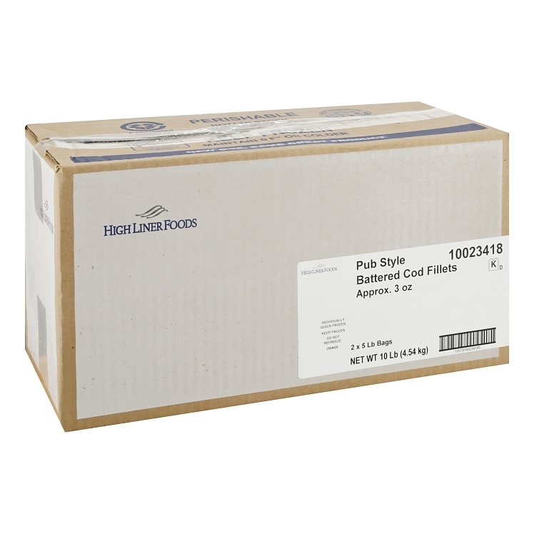 HIGH LINER FOODS ICELANDIC PUB BATTERED COD FILLET