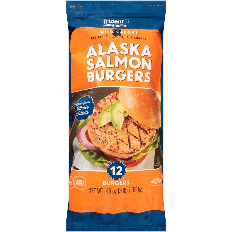 TRIDENT SEAFOODS ALASKAN SALMON BURGER