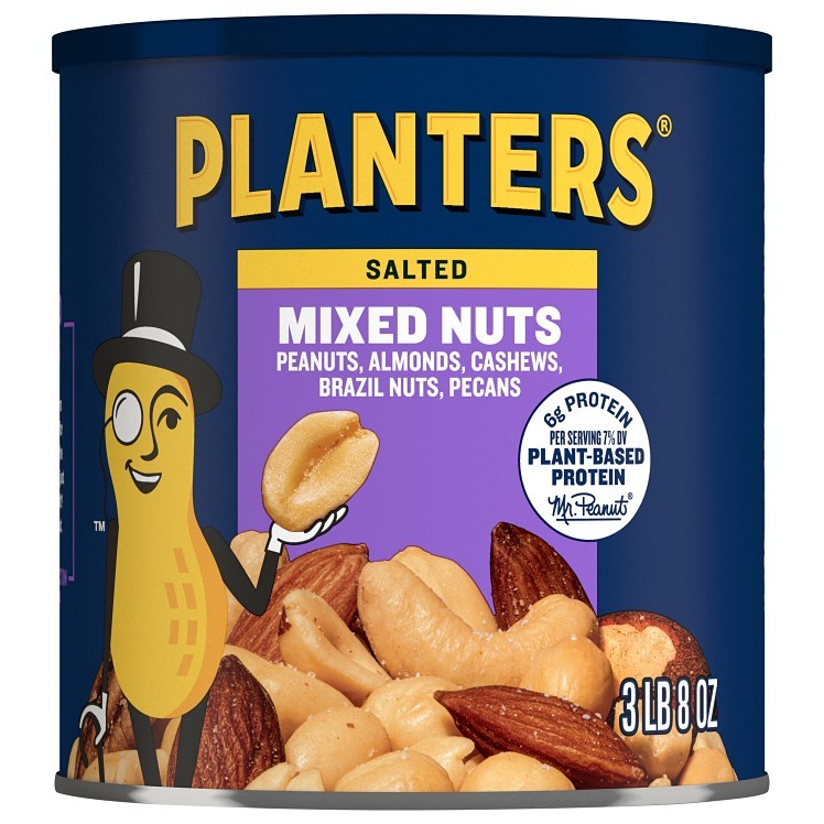 PLANTERS MIXED NUTS WITH PEANUTS