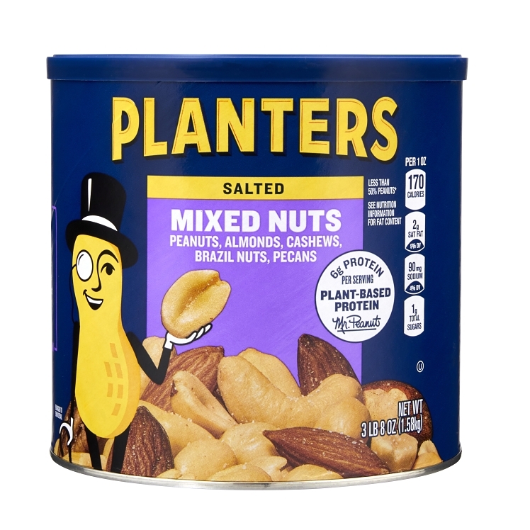 PLANTERS MIXED NUTS WITH PEANUTS