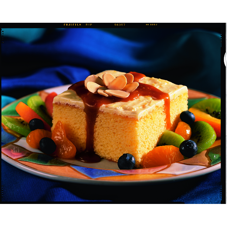 SARA LEE BAKERY CAKE SHEET ORANGE ICED 1/2 SHEET UNSLICED