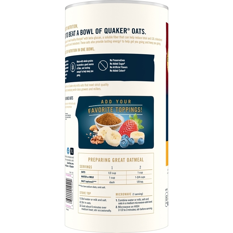 QUAKER OATS OLD FASHIONED OATS