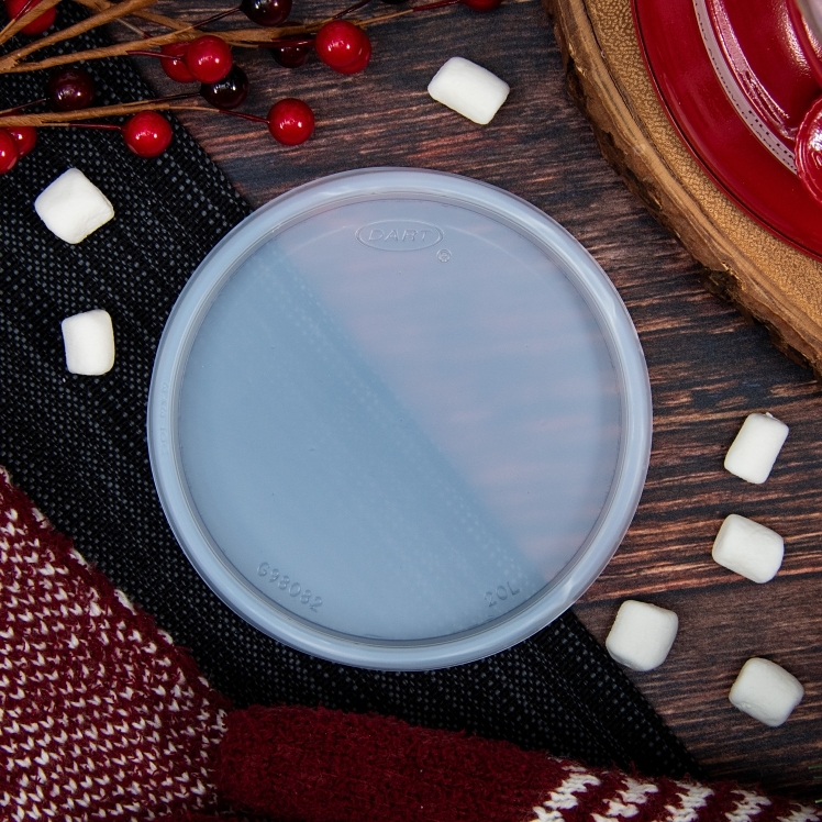 DART NON VENTED PLASTIC LID FOR 8-32 OUNCE CONTAINERS