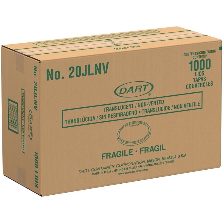 DART NON VENTED PLASTIC LID FOR 8-32 OUNCE CONTAINERS