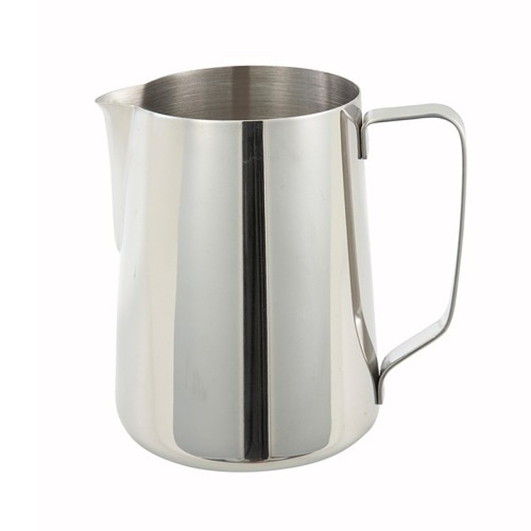 WINCO FROTHING PITCHER STAINLESS STEEL 50 OZ