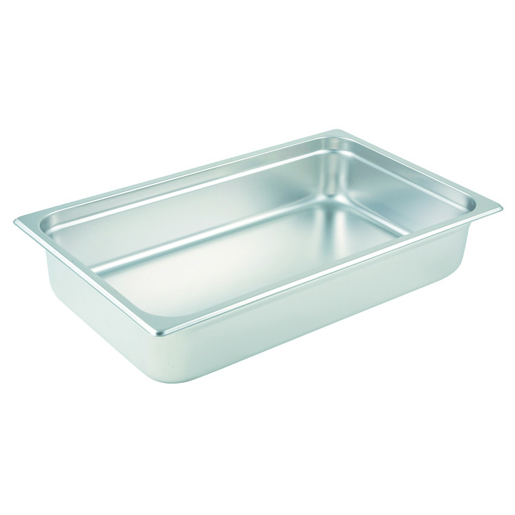 STEAM PAN STAINLESS STEEL FULL SIZE 4 INCH DEEP