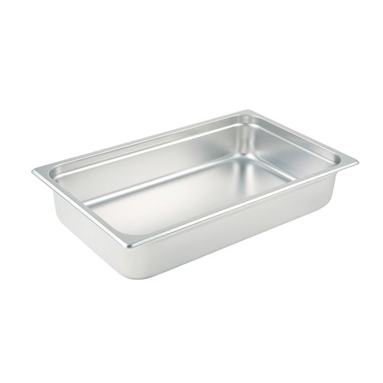 STEAM PAN STAINLESS STEEL FULL SIZE 4 INCH DEEP