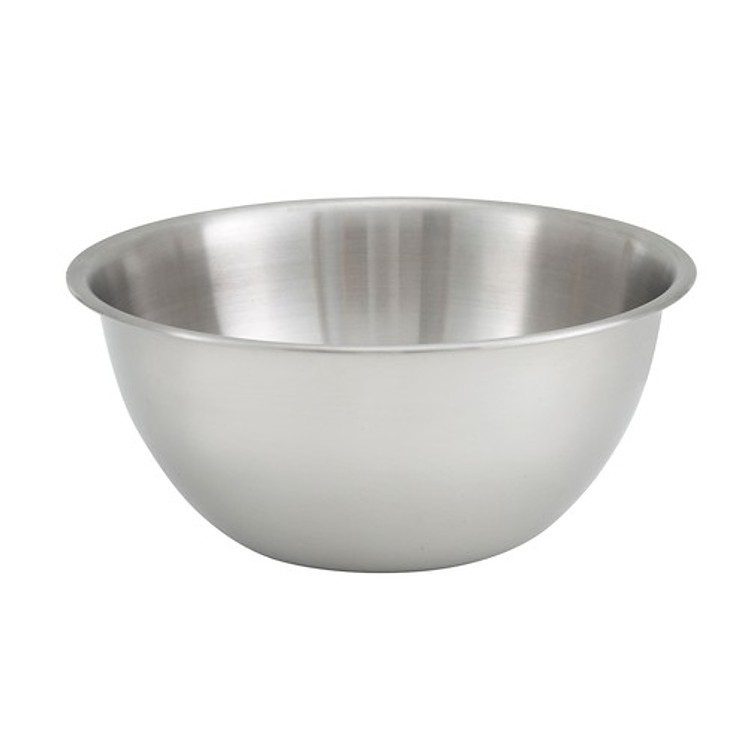 WINCO BOWL MIXING STAINLESS STEEL 8 QUART
