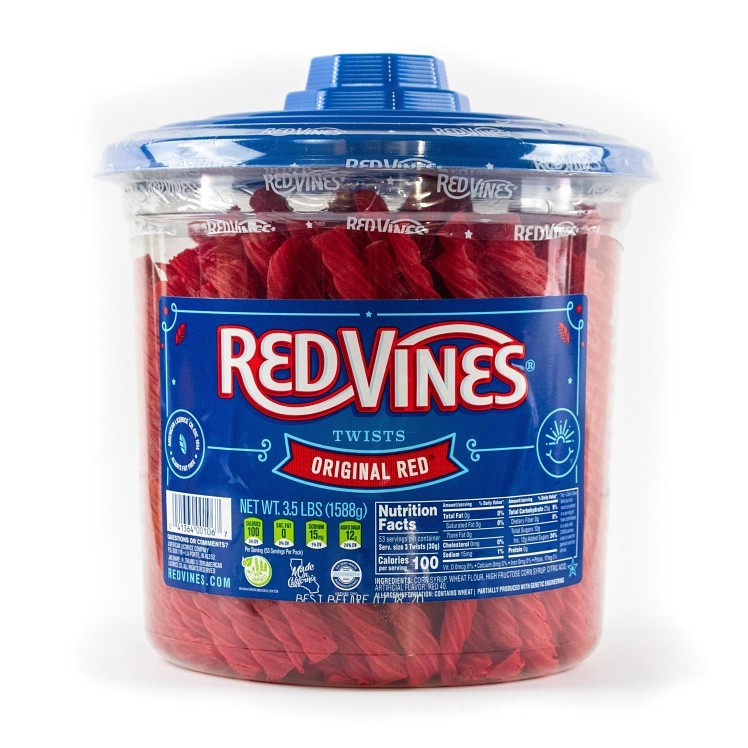 RED VINES AMERICAN LICORICE LICORICE JAR