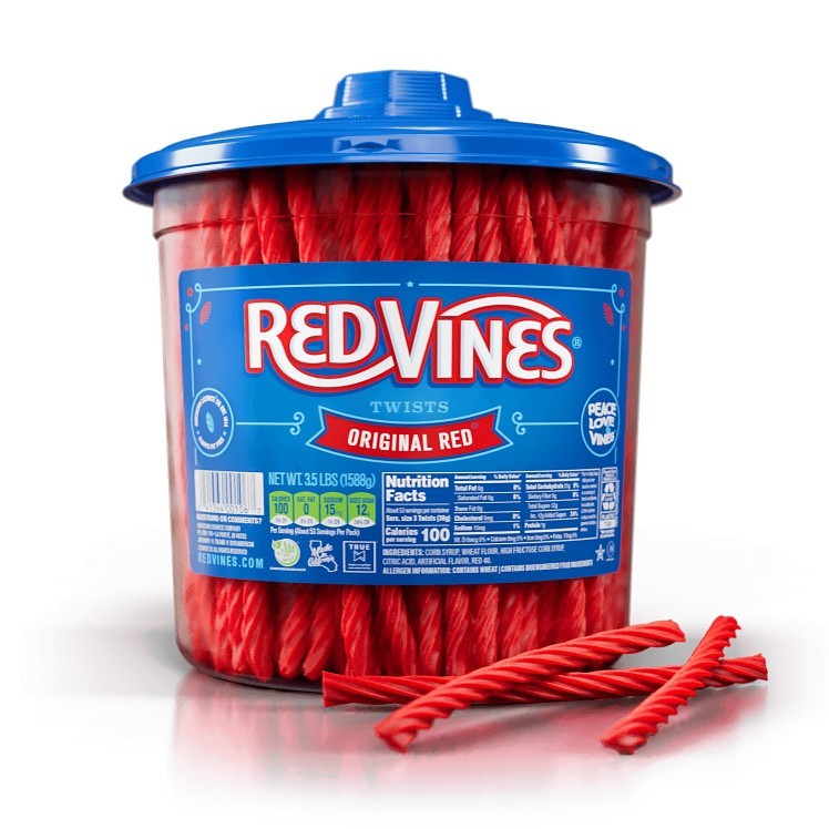 RED VINES AMERICAN LICORICE LICORICE JAR