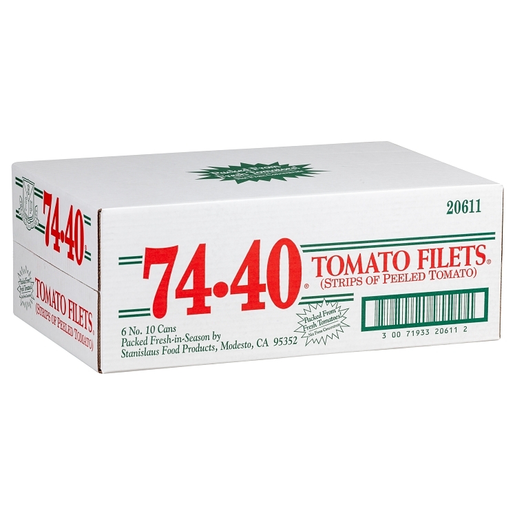 74-40 TOMATO FILETS TOMATO STRIP IN JUICE PEELED CANNED