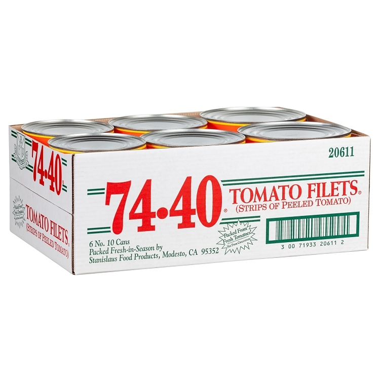 74-40 TOMATO FILETS TOMATO STRIP IN JUICE PEELED CANNED