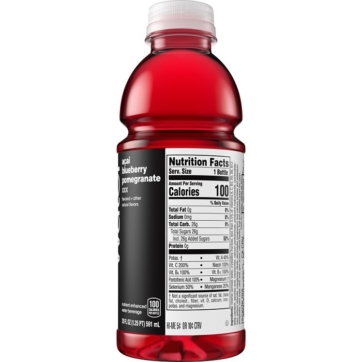 GLACEAU VITAMIN WATER ACAI BLUEBERRY POMEGRANATE SUPPLEMENT