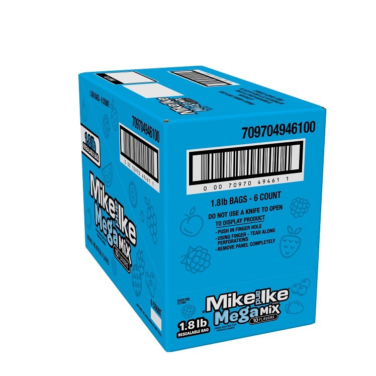 MIKE AND IKE MEGA MIX SHARE SIZE