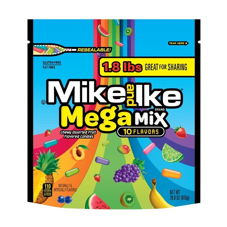 MIKE AND IKE MEGA MIX SHARE SIZE