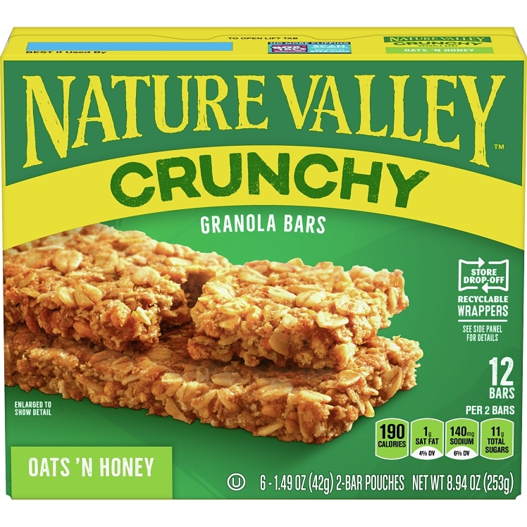 NATURE VALLEY OAT AND HONEY GRANOLA BAR