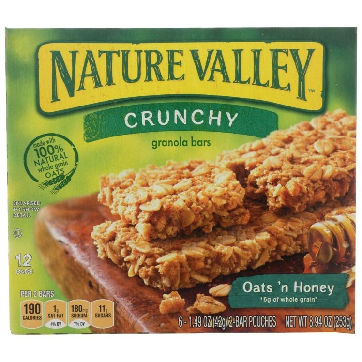 NATURE VALLEY OAT AND HONEY GRANOLA BAR