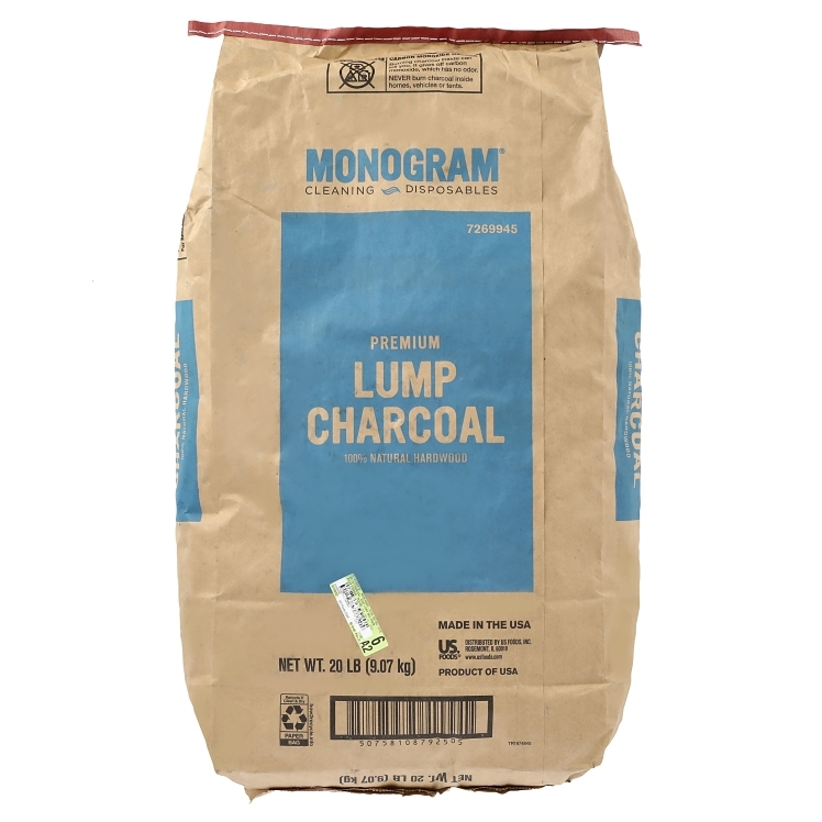 MONOGRAM CHARCOAL HARDWOOD LUMP BAG PREMIUM